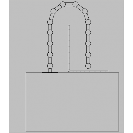 Металлическая лестница между этажами 